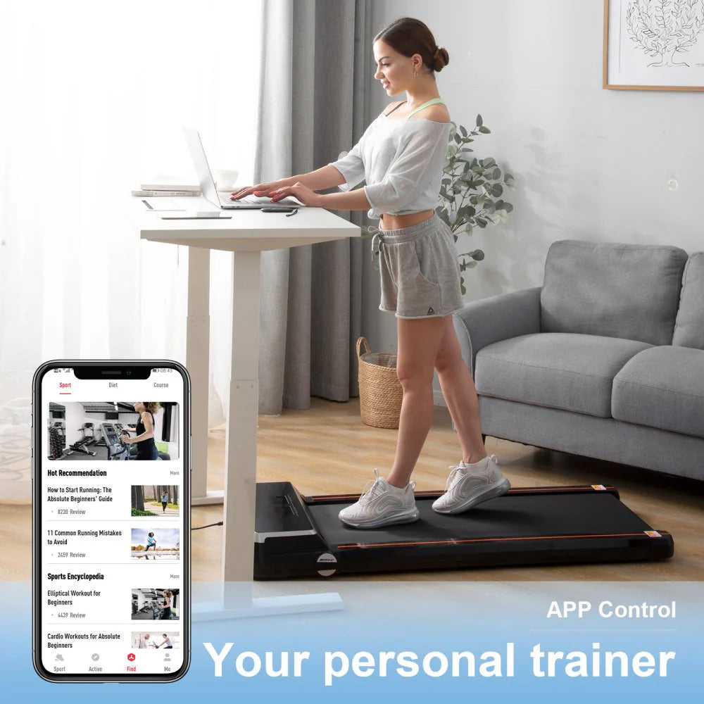 Folding Treadmill with Desk 2.5HP Compact Electric Treadmill G6039