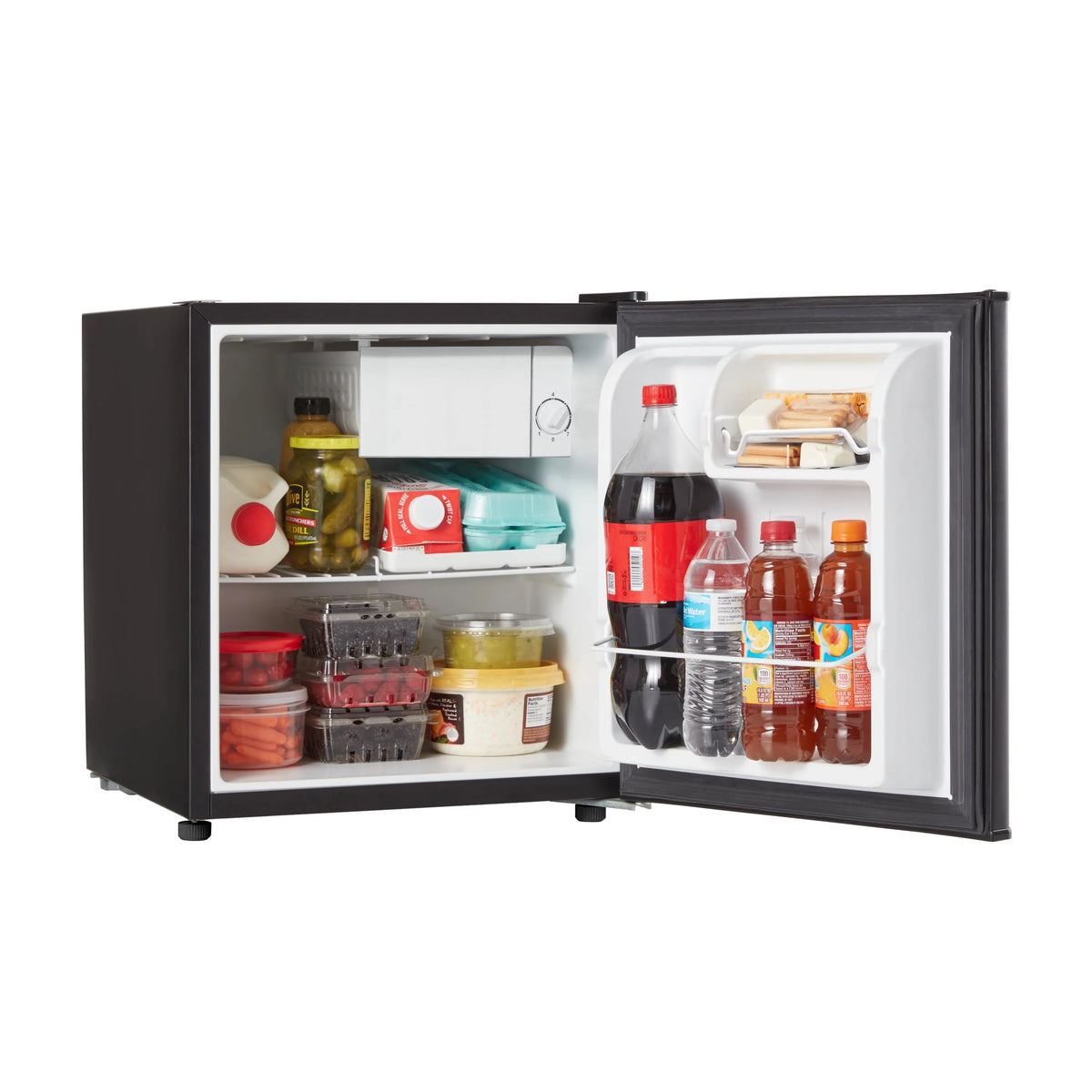 1.7 Cu ft Black Single Door Mini Fridge O960