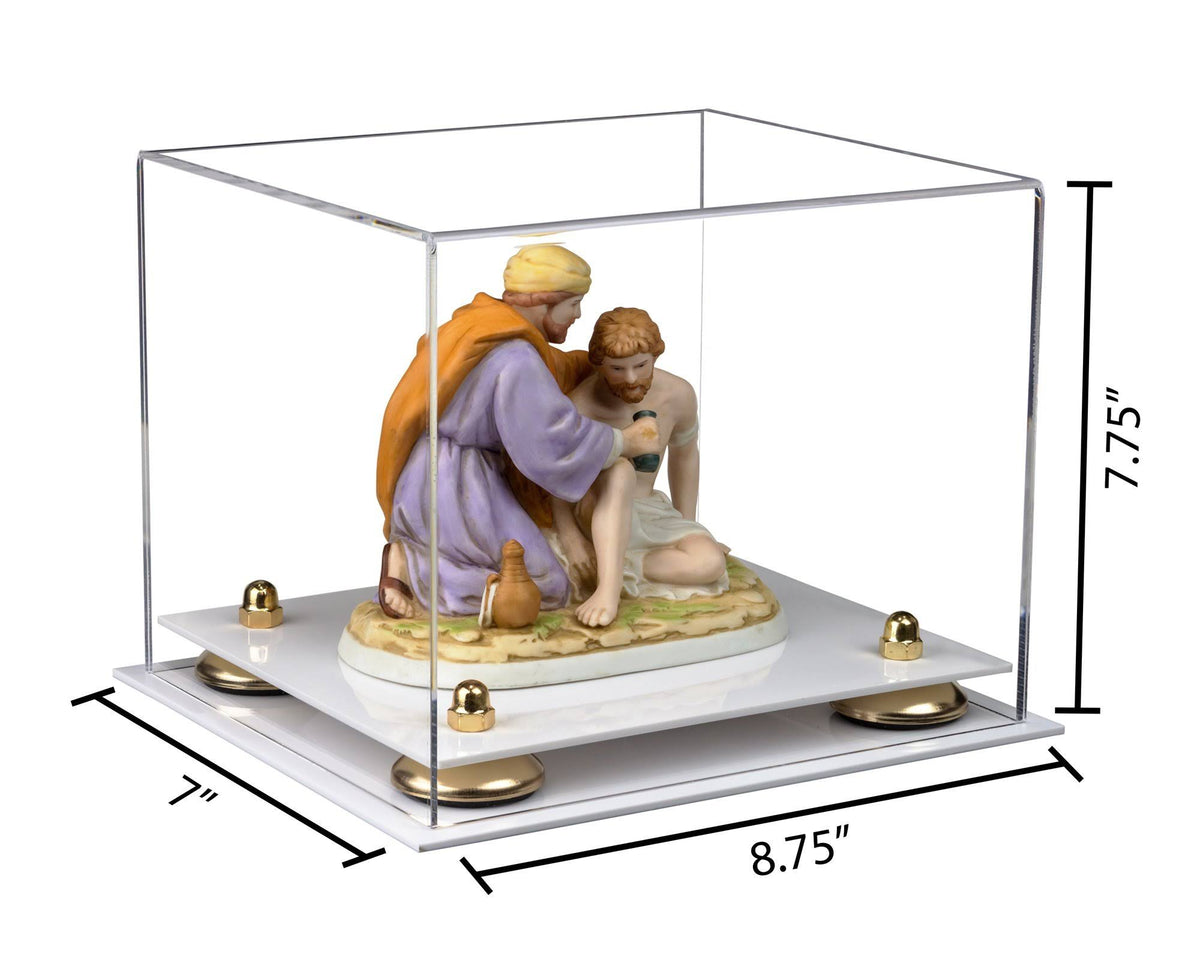 White Base Acrylic Display Case 8.75 x 7.75 x 7 F71286