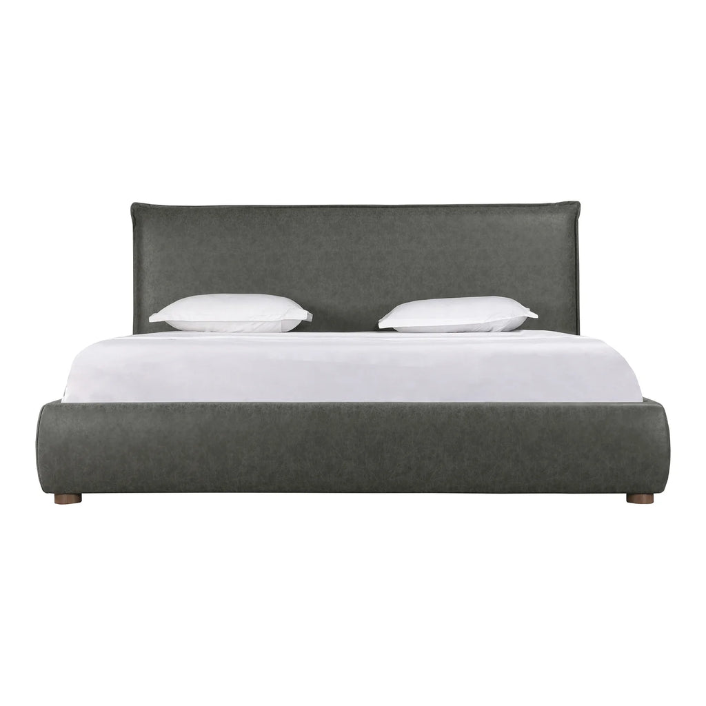 Queen Bed Slate Vegan Leather G973068