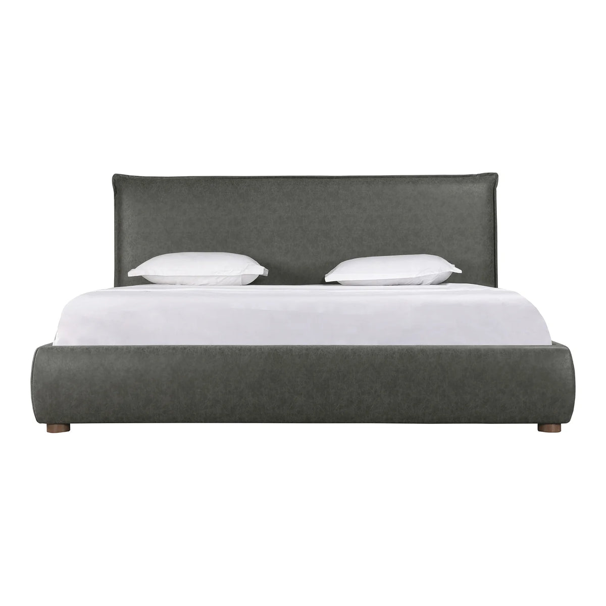 Queen Bed Slate Vegan Leather G973068