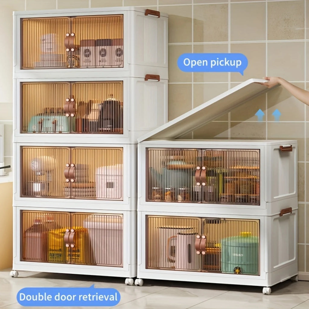 5-layer folding plastic storage box Y6125