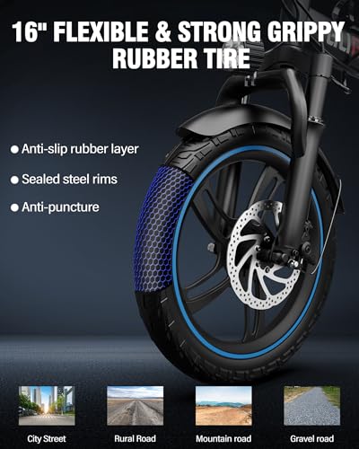 2 Seater Electric Bike, 16" Fat Tire, Full Suspension Q188117
