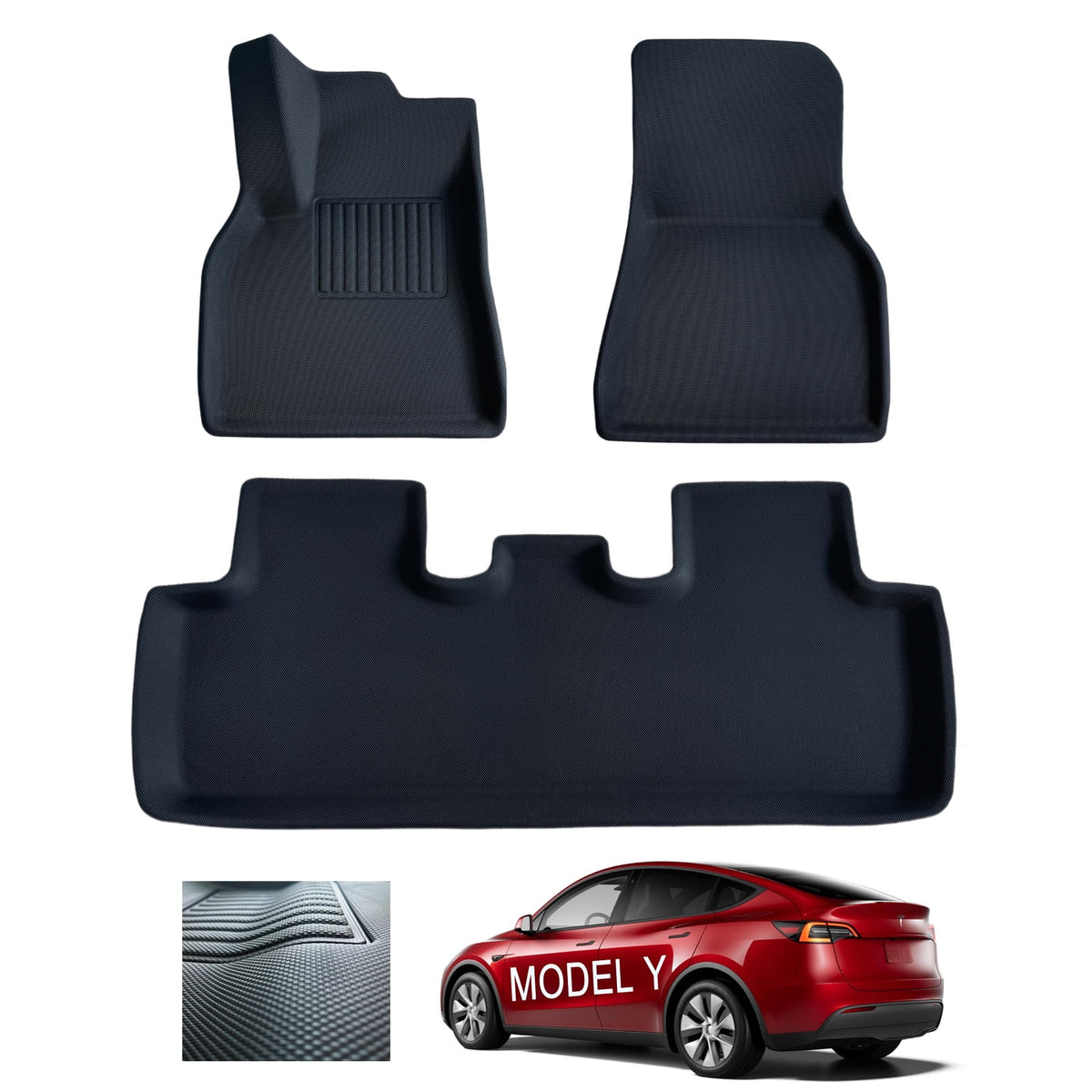 3 Pcs Waterproof Floor Mats O86387