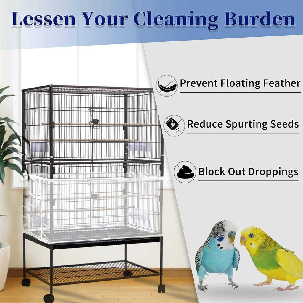 Large Adjustable Soft Airy Nylon Mesh Bird Cage Cover P2211