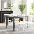 47" Solid Wood Dining Table with Turned Wooden Legs S404485