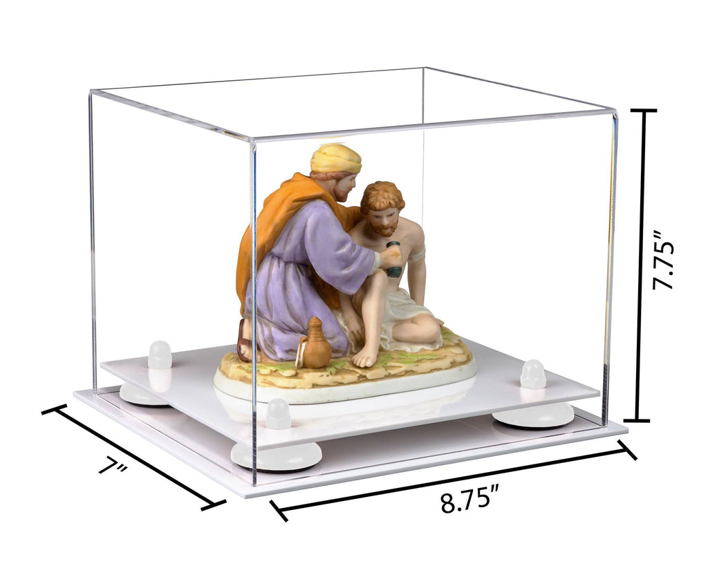 White Base Acrylic Display Case 8.75 x 7.75 x 7 F71286