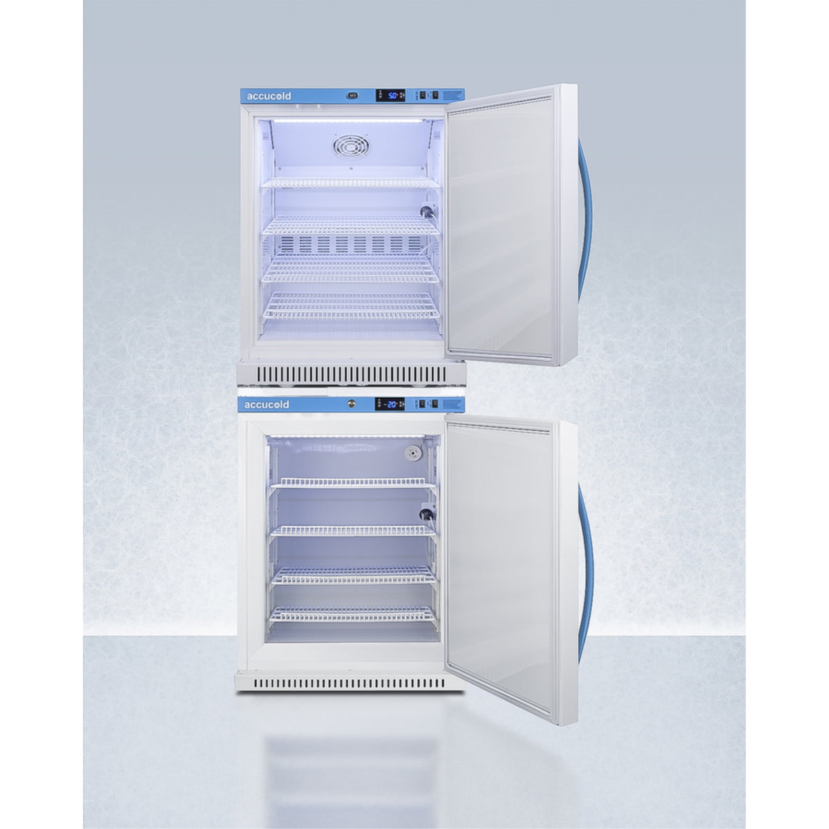 Pharma-Vac stacked vaccine refrigerator/freezer combination I64519