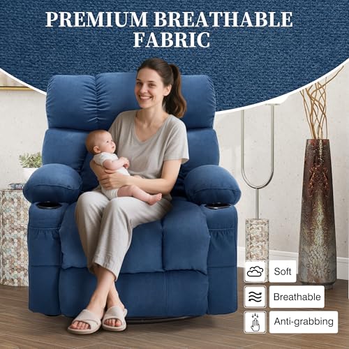 Beige Massage Heat Recliner Chair A308956