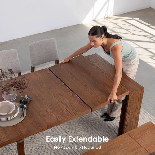 Extendable Solid Wood Dining Table R258542