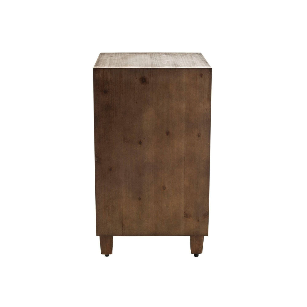 Brown 2 Drawer Cabinet Q84144