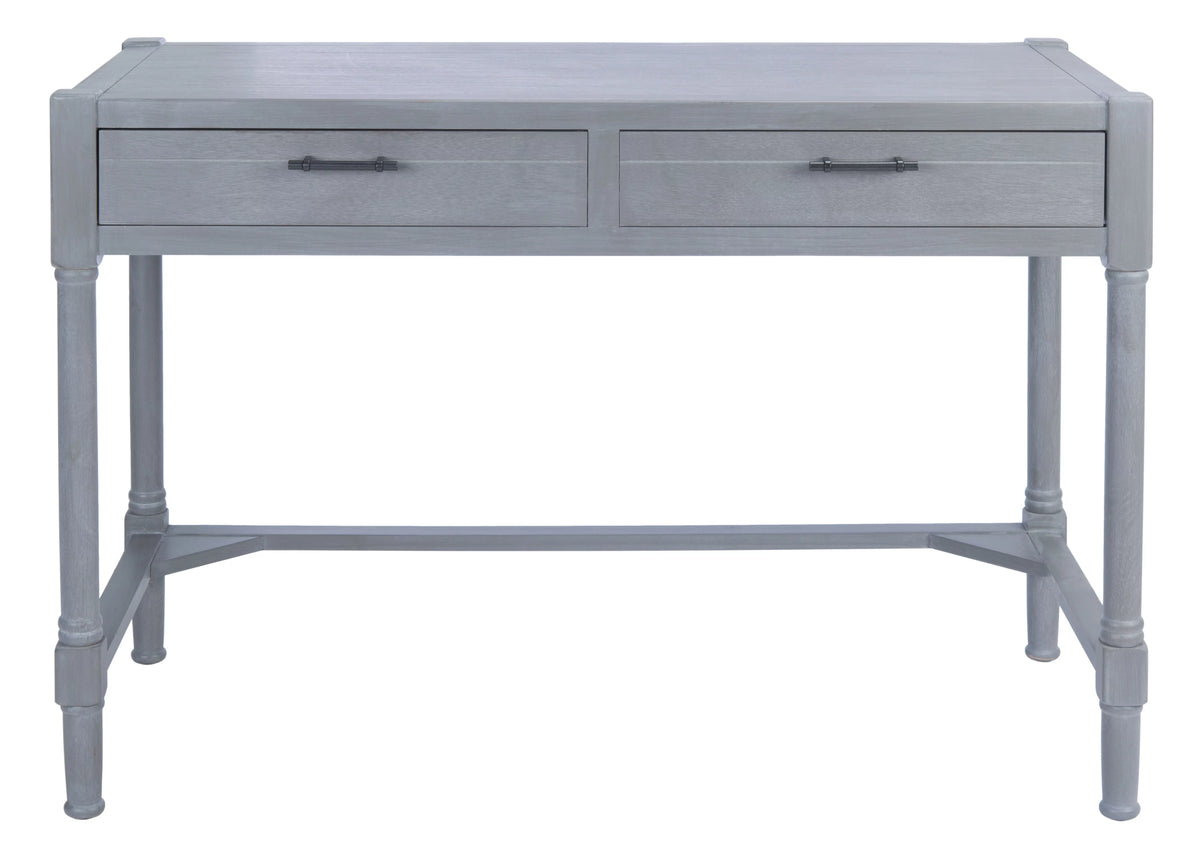 White Washed Grey 2-Drawer Writing Desk B2711
