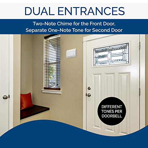 White Textured Door Chime Y497