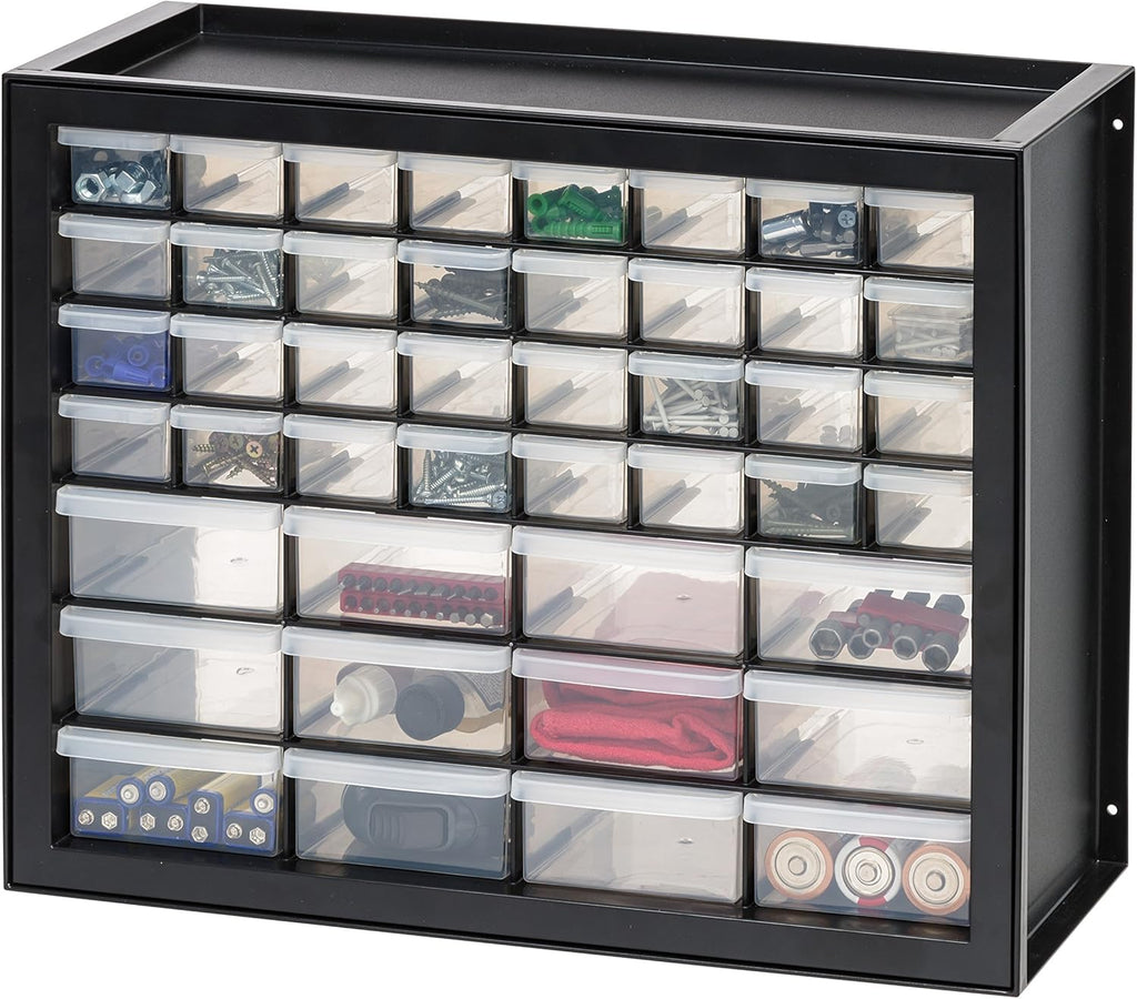44 Drawer Parts and Hardware Cabinet, Black F998257