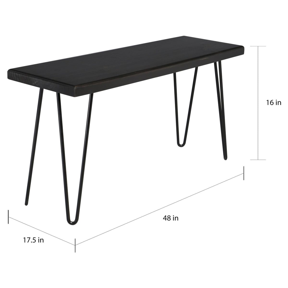 Weathered Gray Wood Bench A7664