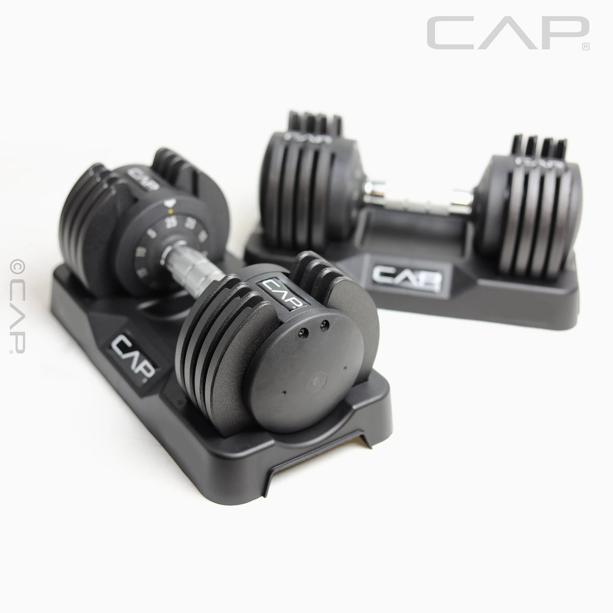 25 lb Adjustable Dumbbell Set, Pair, Black O7524