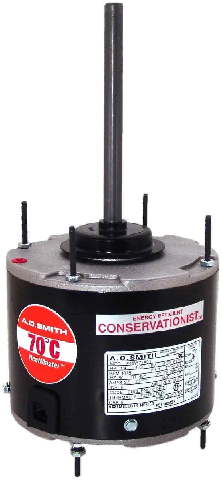 Condenser Fan Motor, 1/6 to 1/3 HP, 1075 RPM R672