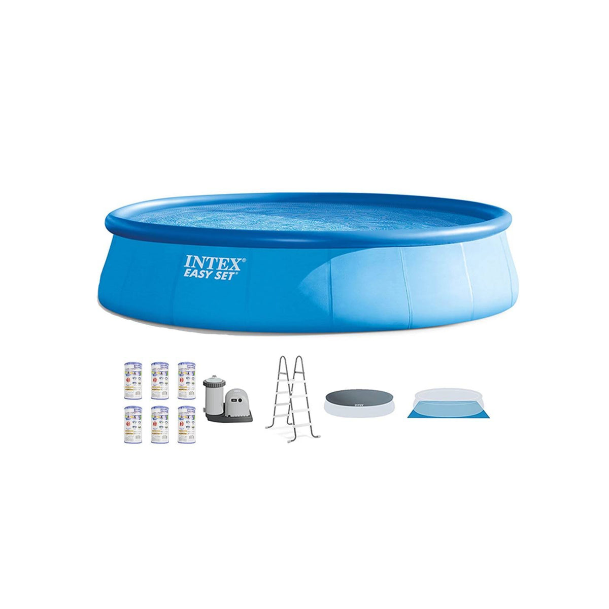 18 x 48 x 22 Inflatable Above Ground Pool Set with Filter Cartridge B9999
