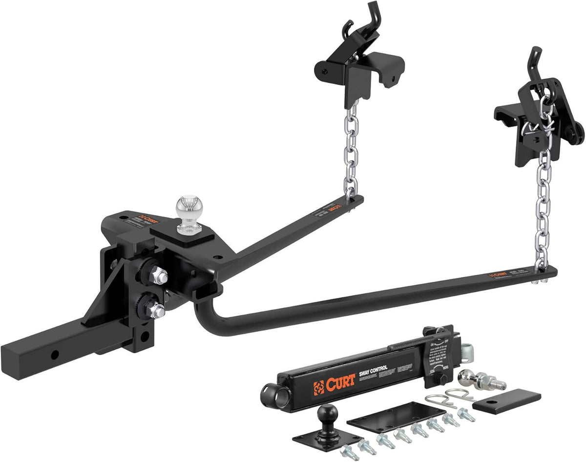 Round Bar Weight Distribution Hitch with Sway Control, 2-in Shank, 2-5/16-Inch Ball M8039