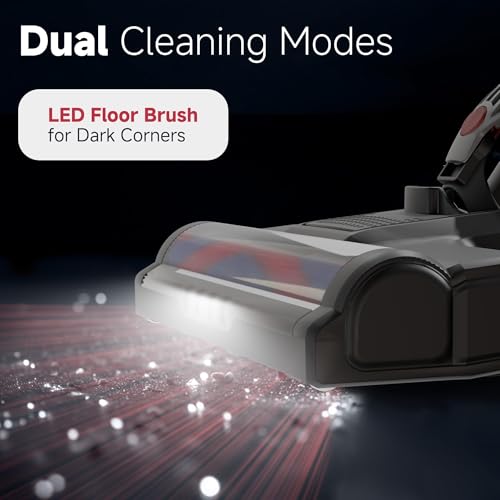 Cordless Stick Vacuum Cleaner 45KPa 40Mins 4 in 1 Black Red F5012