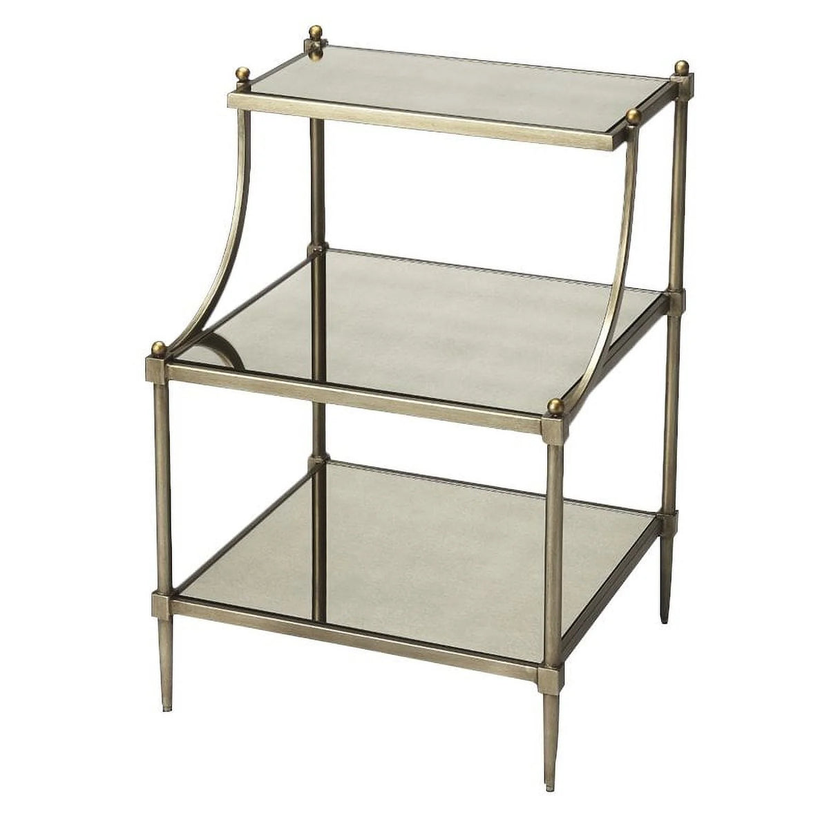 Mirrored End Table Set of 2 X27842