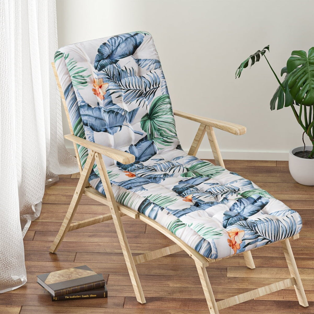 Blue Tufted Lounge Chaise Chair G5573