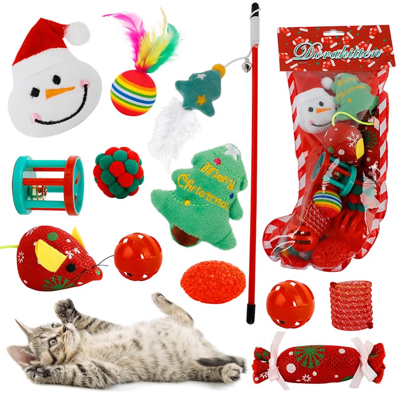Christmas 12 PCS Catnip Plush Cat Toys O68512