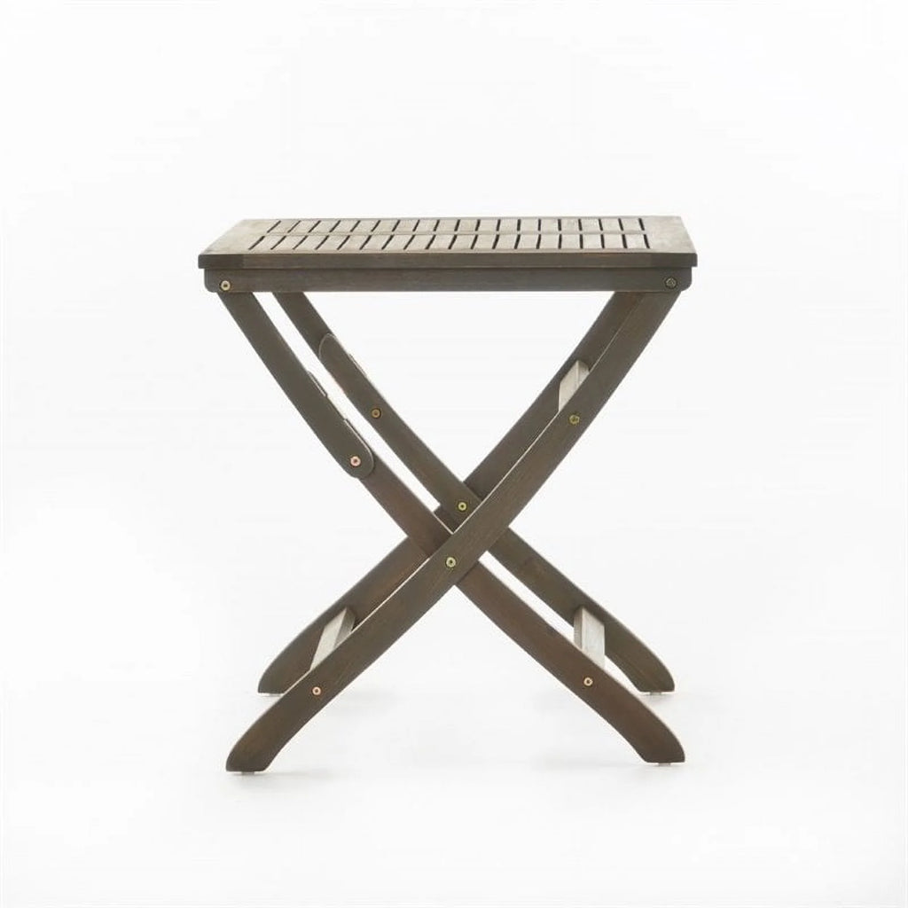 Gray Wooden Foldable Patio Dining Table K5628
