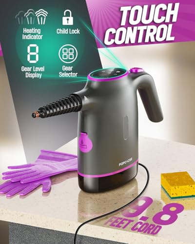 Handheld Steam Cleaner 12 Accessories Graypurple B676