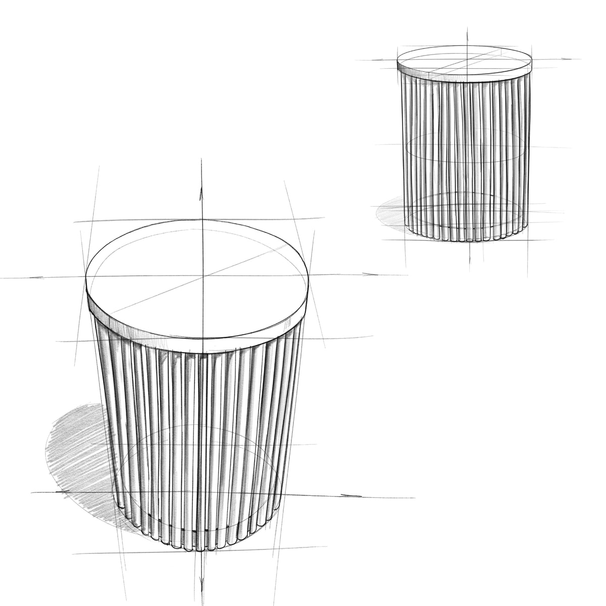 18 inch Metal and Wood Accent Side Table B7693