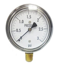 Low Pressure Gauge 3 PSI W2332