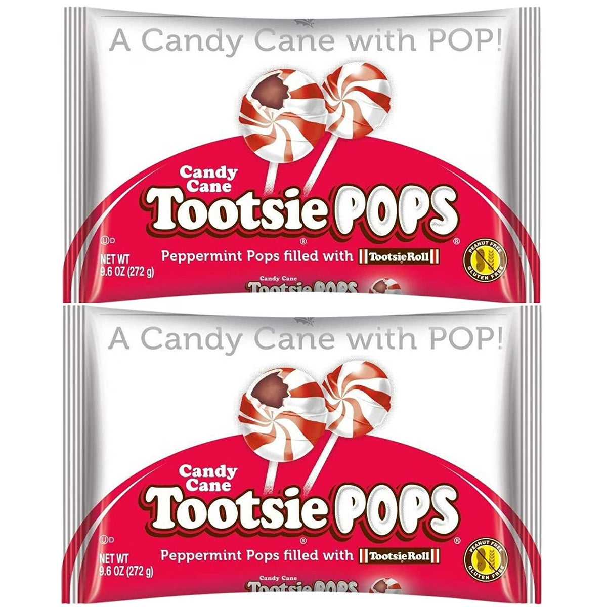 Peppermint Candy Cane Tootsie Pops Pack of 2 I3134