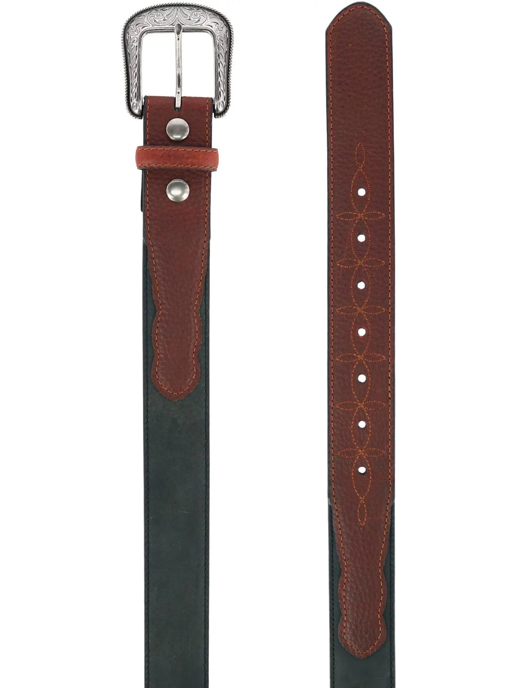 Leather Belt with Billets F582415