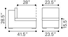 Espresso Middle Chair Z7801