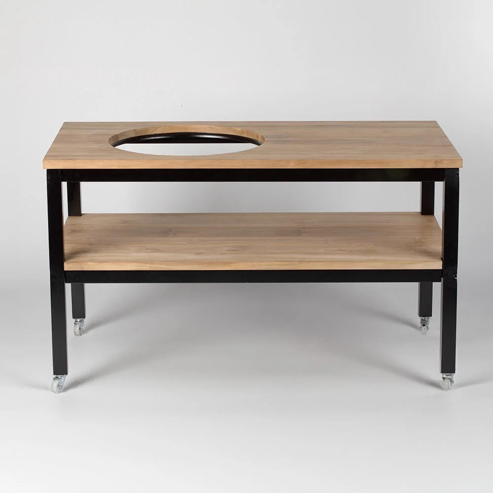 Grade A Teak Ceramic Grill Table with Aluminum Frame A350