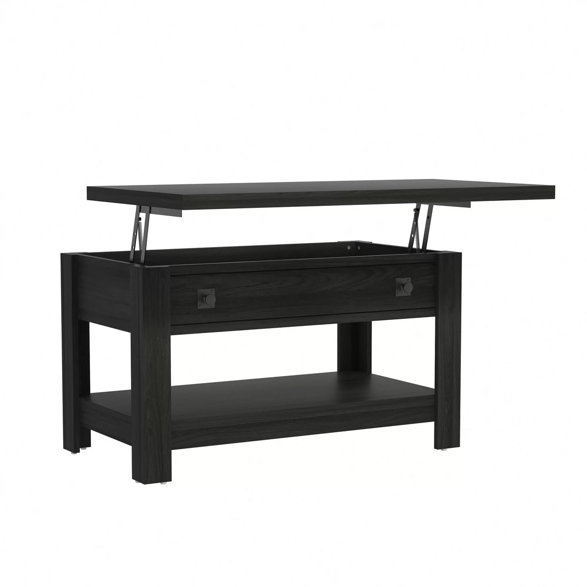 Black Wood Lift Top Coffee Table H72528