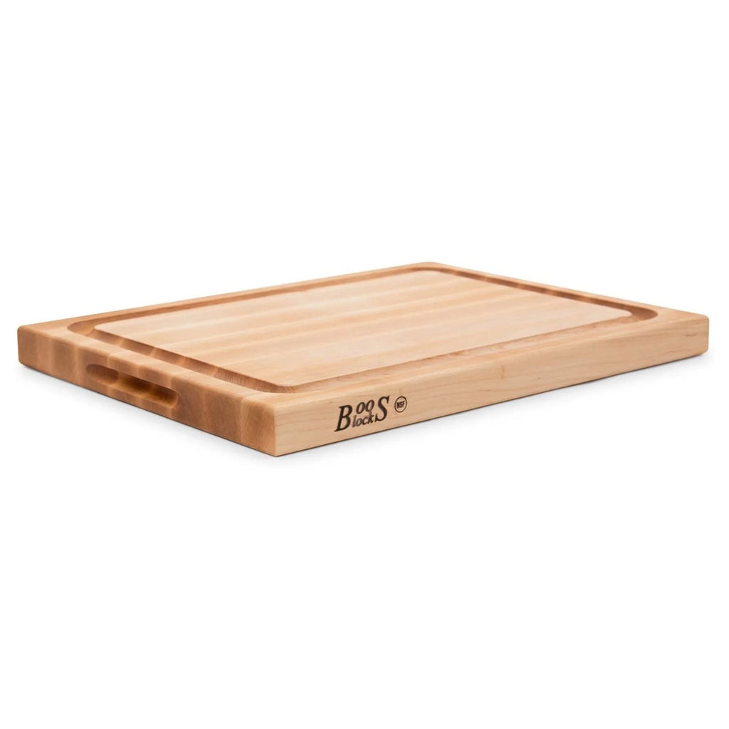Large Maple Wood Edge Grain Cutting Board, 20" x 15" x 1.5" E299172