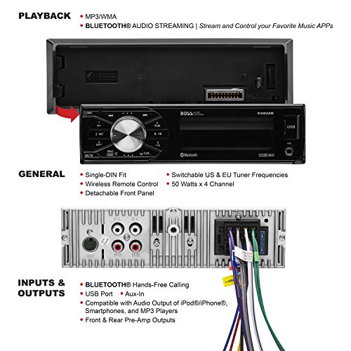 Single Din Bluetooth Car Stereo System R246874