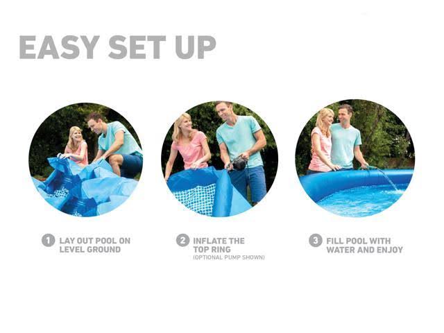 18 x 48 x 22 Inflatable Above Ground Pool Set with Filter Cartridge B9999