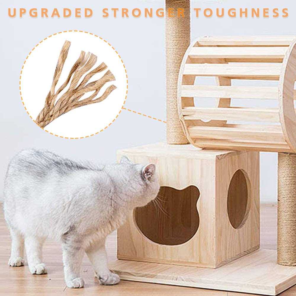 4 Pack Cat Scratching Post Replacement 15.7" 7.9 Natural Sisal Rope Scratcher Posts Refill A2093
