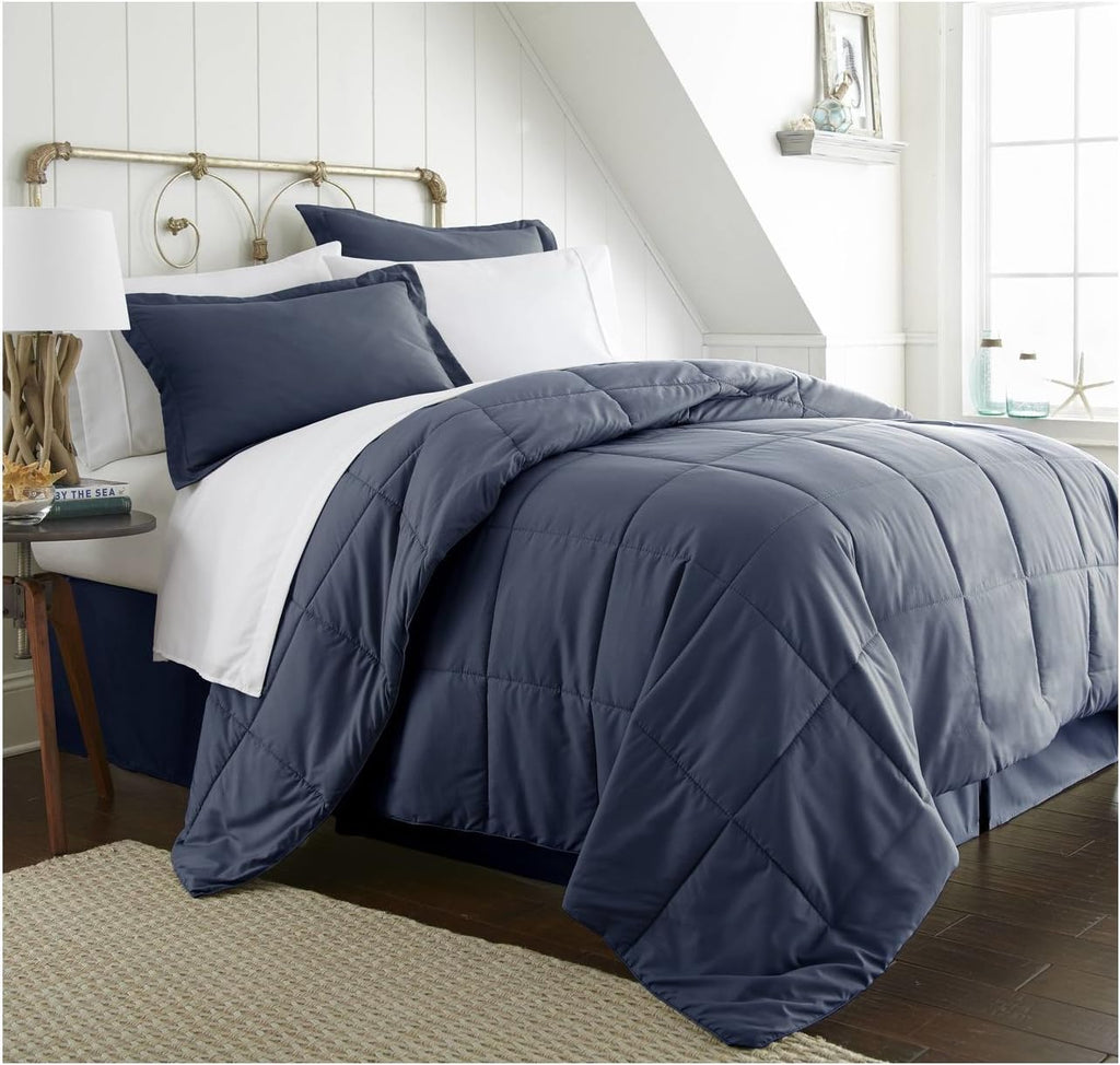 8 Piece Bed in a Bag Queen Navy L2610