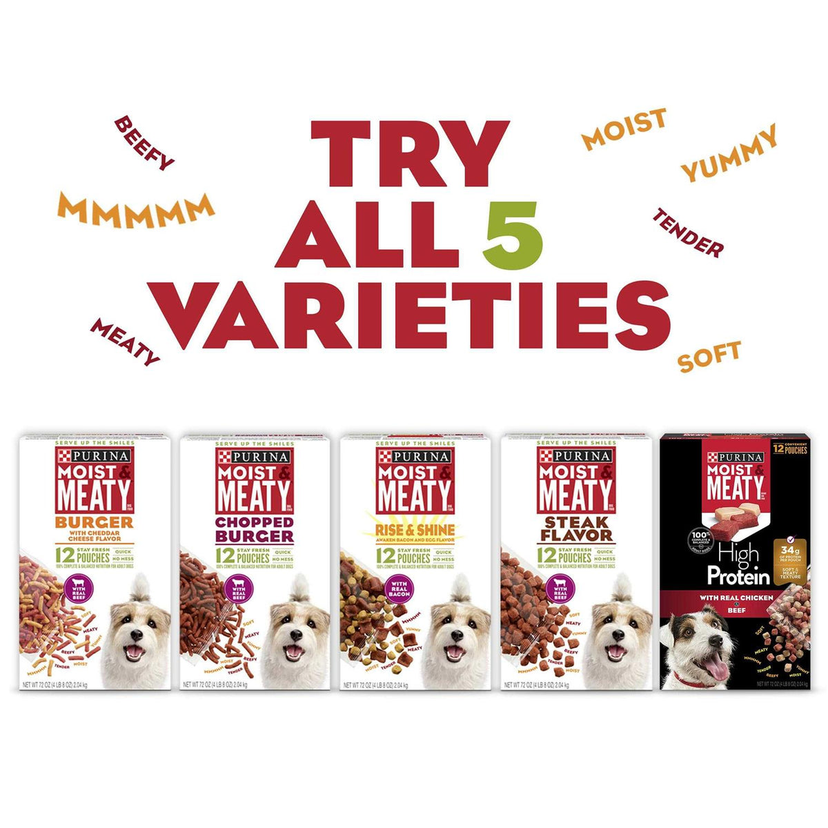 Moist & Meaty Steak Flavor Dry Dog Food G219407