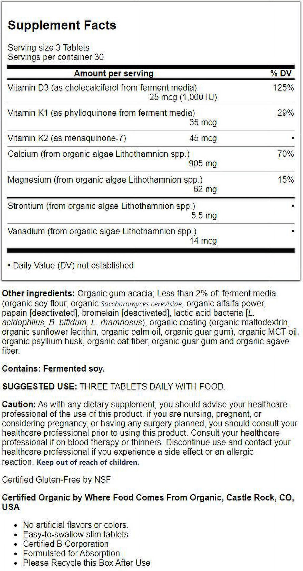 90 Ct Calcium Slim Tabs D7036