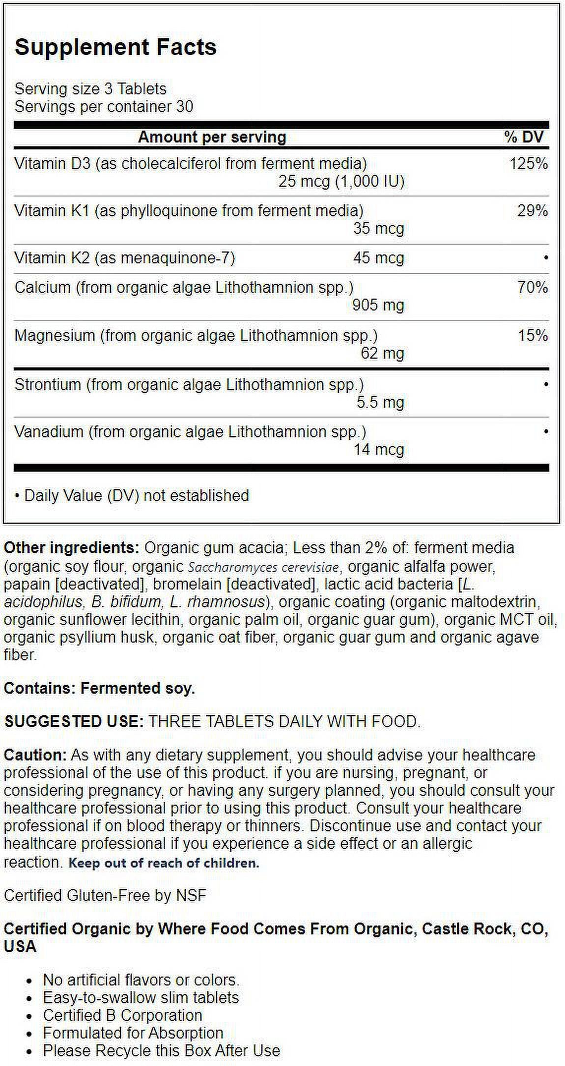 90 Ct Calcium Slim Tabs D7036