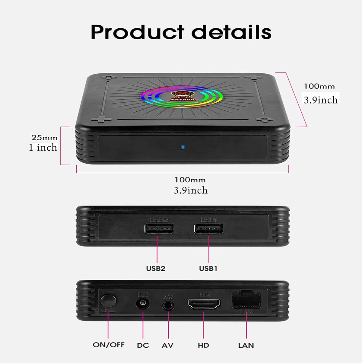 38000 in 1 Arcade Game Console with 2.4G Wireless Controllers HDMI Output 64G T613262
