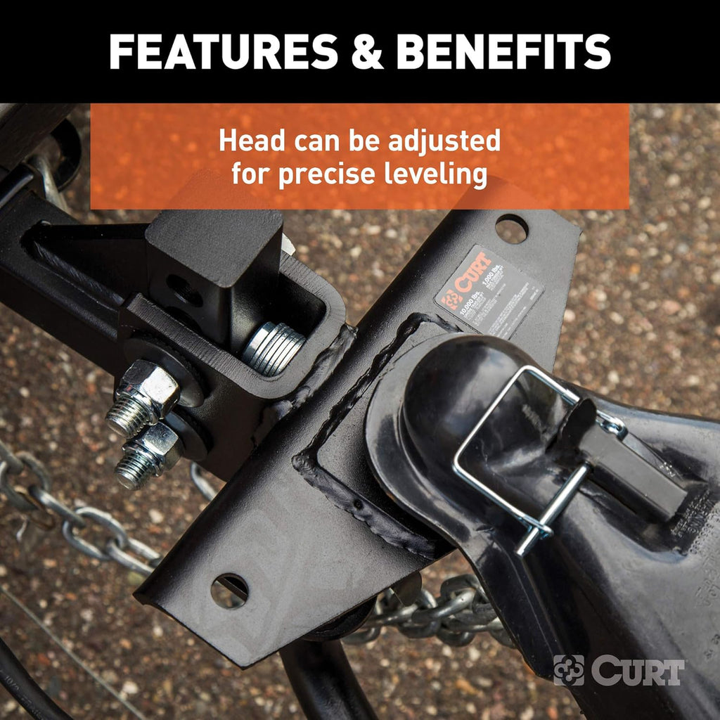 Round Bar Weight Distribution Hitch with Sway Control, 2-in Shank, 2-5/16-Inch Ball M8039