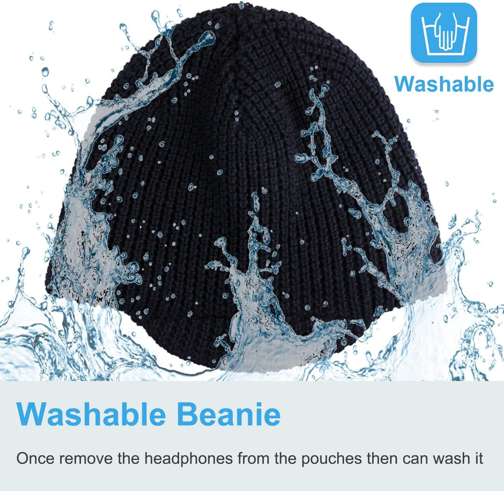 Black Bluetooth Beanie Hat T332