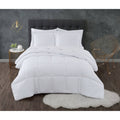 White Twin Down Alternative Comforter Set W814