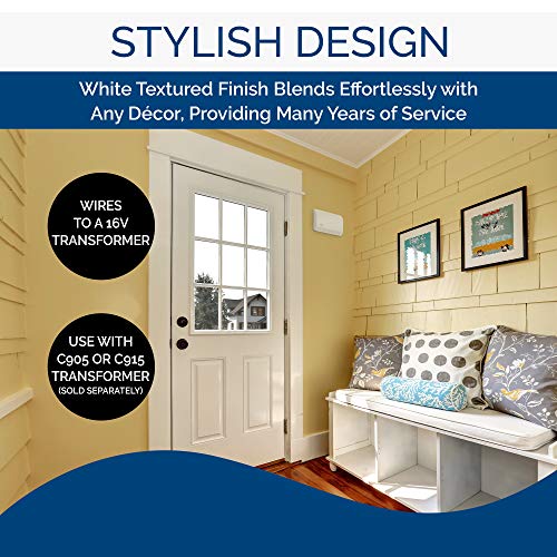 White Textured Door Chime Y497