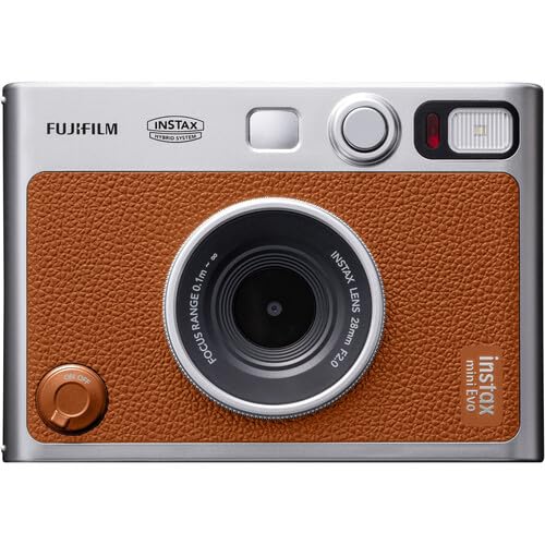 Black Instant Mini EVO Hybrid Camera Bundle with 60 Instant Film Sheets D286820